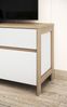 TV-Lowboard Finnes in weiß und Eiche 193 cm Bild 3