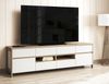 TV-Lowboard Finnes in weiß und Eiche 193 cm Bild 4