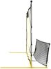 vidaXL Fußball-Rebounder Schwarz und Gelb 183x85x120 cm Polyester 93760 Bild 4
