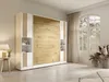 Vente-unique - RAPILI Bett Holz, Platte BeigeWeiß - B 51,2 cm239,2 cm x H 225,2 cm x L 279 cm Bild 2