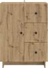vidaXL Sideboard Artisan-Eiche 66 x 34,5 x 90 cm Holzwerkstoff 893944 Bild 4