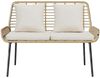 vidaXL Gartenbank Braun und Creme Poly-Rattan 42010360 Bild 5