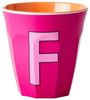 Rice Fuchsia Print Melamin Becher Buchstabe F Bild 4