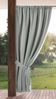 Terassenvorhang Outdoor Vorhang zum Garten Wasserfest silber 155X200 Tunnelzug Bild 2