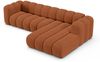 Micadoni Modulares Ecksofa Lupine 4-Sitzer Rechts Chenille Eden Ziegel Bild 3