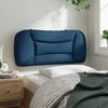 vidaXL Kopfteil-Kissen Blau 90 cm Stoff Bild 5