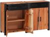 vidaXL Sideboard 2 pcs Braun 110 x 30 x 75 cm Massivholz Akazie 3321526 Bild 2