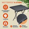 CASARIA® Polyrattan Klapptisch Balkontisch Gartentisch klappbar Schwarz Bild 2