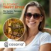 CASARIA® Polyrattan Klapptisch Balkontisch Gartentisch klappbar Schwarz Bild 5
