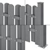 WPC Gartenzaun Langero 185x376 cm Grau neu. holz Bild 4