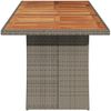 vidaXL Gartentisch mit Akazienholz-Platte Grau 240x90x75cm Poly Rattan 365596 Bild 5