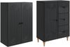 vidaXL Schrankset 2 pcs 66 x 34,5 x 90 cm Holzwerkstoff 3416476 Bild 3