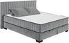 Stella Trading NAGOL C Boxbett 180x200, Anthrazit - Bequemes Doppelbett mit Bettkasten und Premium 9-Zonen-Federkern Wendematratze - 205 x 114 x 214 cm (B/H/T) Bild 3
