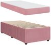 vidaXL Bettrahmen mit Matratze Rosa 90 x 200 cm Stoff 3398352 Bild 4