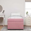 vidaXL Bettrahmen mit Matratze Rosa 90 x 200 cm Stoff 3398352 Bild 3
