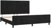 Doppelbett, Bettgestell Modernen mit Kopfteil Schwarz 180x200 cm Samt d1145e Bild 4