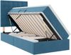 vidaXL LED-Speicherbett mit Matratze Dunkelblau 100 x 200 cm Samt 3372769 Bild 2