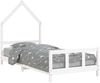 vidaXL Kinderbett Weiß 90x200 cm Massivholz Kiefer 834568 Bild 2