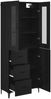 vidaXL Highboard Schwarz Eichen-Optik 69,5 x 34 x 180 cm Holzwerkstoff 3416229 Bild 5