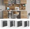 Spülenunterschrank R-Line Anthrazit Hochglanz 80 cm mit Türen, mit Arbeitsplatte Vicco Bild 2