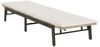 Sonnenliege, Gartenliege mit Auflage Beige Poly Rattan Bild 4