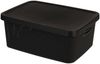 Box mit Deckel Aufbewahrungsbox Kunststoff 3,5L schwarz L23xB17xH12cm Bild 2