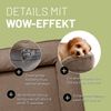 Lumaland Hundebett Indoor Cord S 70x60x18cm hellbraun vakuumiert Bild 4