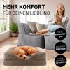 Lumaland Hundebett Indoor Cord S 70x60x18cm hellbraun vakuumiert Bild 3