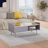 Couchtisch Velina Grau 100 x 50 cm mit 2 Schubladen Vicco Bild 3