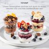 KONZEPT Dessertschale Set 200 ml – Trapezförmiges Design mit dickem Boden, (6-tlg), ideal für Tiramisu, Cheesecake & Panna Cotta, Spülmaschinenfest Bild 2