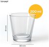 KONZEPT Dessertschale Set 200 ml – Trapezförmiges Design mit dickem Boden, (6-tlg), ideal für Tiramisu, Cheesecake & Panna Cotta, Spülmaschinenfest Bild 4