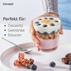 KONZEPT Dessertschale Set 200 ml – Trapezförmiges Design mit dickem Boden, (6-tlg), ideal für Tiramisu, Cheesecake & Panna Cotta, Spülmaschinenfest Bild 3