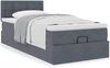 vidaXL Ottoman-Bett mit Matratze Dunkelgrau 80x200 cm Samt 3311880 Bild 4