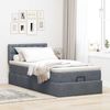 vidaXL Ottoman-Bett mit Matratze Dunkelgrau 80x200 cm Samt 3311880 Bild 3