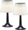 2er Set LED Solar Outdoor Tischleuchten Schwarz, Höhe 36cm Bild 2