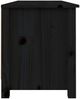 vidaXL Schuhbank Schwarz 110x38x45,5 cm Massivholz Kiefer 813778 Bild 4