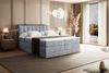 ALTDECOR 'OTTA KING' Boxspringbett, (Multipocket-Matratze H4, H3 Bonellfederung, Topper, Kopfteil), Grau Monolith, 200x200 cm Bild 4