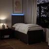 vidaXL Boxspringbett mit Matratze Dunkelbraun 90x200 cm Stoff 3294256 Bild 4