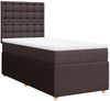 vidaXL Boxspringbett mit Matratze Dunkelbraun 90x200 cm Stoff 3294256 Bild 3