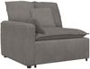 vidaXL Modulares Sofa Endmodul mit Armlehne Kissen Hellgrau 100 cm 4104407 Bild 2