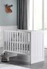 Babybett Karalynn 127x68x90 Gitterbett MDF Weiß Bild 2