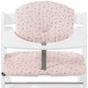 Hauck Highchair Pad Select Hochstuhlkissen Pink Baumwolle Muster Traditioneller Hochstuhl 5-Punkt Bild 2