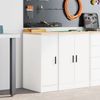 vidaXL Garagen-Aufbewahrungsschrank Weiß 30x51x85 cm Massivholz Kiefer 860553 Bild 3