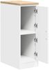 vidaXL Garagen-Aufbewahrungsschrank Weiß 30x51x85 cm Massivholz Kiefer 860553 Bild 5