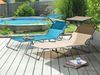 Sonnenliege FOLIGNO mit Relaxfunktion Metall Beige Bild 3