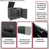 XL 2er-/4er-Mülltonnenverkleidung HWC-E83, Mülltonnenbox, erweiterbar 116x141x98cm ~ anthrazit, Stahl 62kg Bild 2