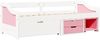 vidaXL Tagesbett mit 3 Schubladen ohne Matratze Weiß Rosa 90x200cm 3314685 Bild 2