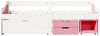 vidaXL Tagesbett mit 3 Schubladen ohne Matratze Weiß Rosa 90x200cm 3314685 Bild 5