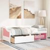 vidaXL Tagesbett mit 3 Schubladen ohne Matratze Weiß Rosa 90x200cm 3314685 Bild 3