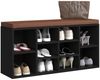 vidaXL Schuhbank Schwarz 103x30x48 cm Holzwerkstoff 342609 Bild 3